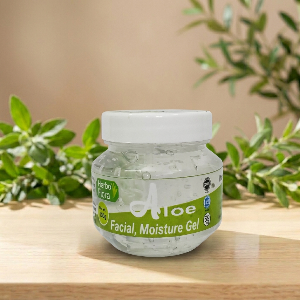 Herbo Flora Aloe Facial Moisture Gel 130g – Hydration for All Skin Types – AV Square Naturals