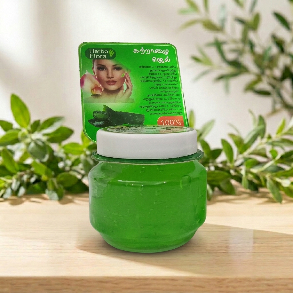 Herbo Flora Aloe Pure Gel 130g – Supports Skin Hydration & Anti-Aging – AV Square Naturals