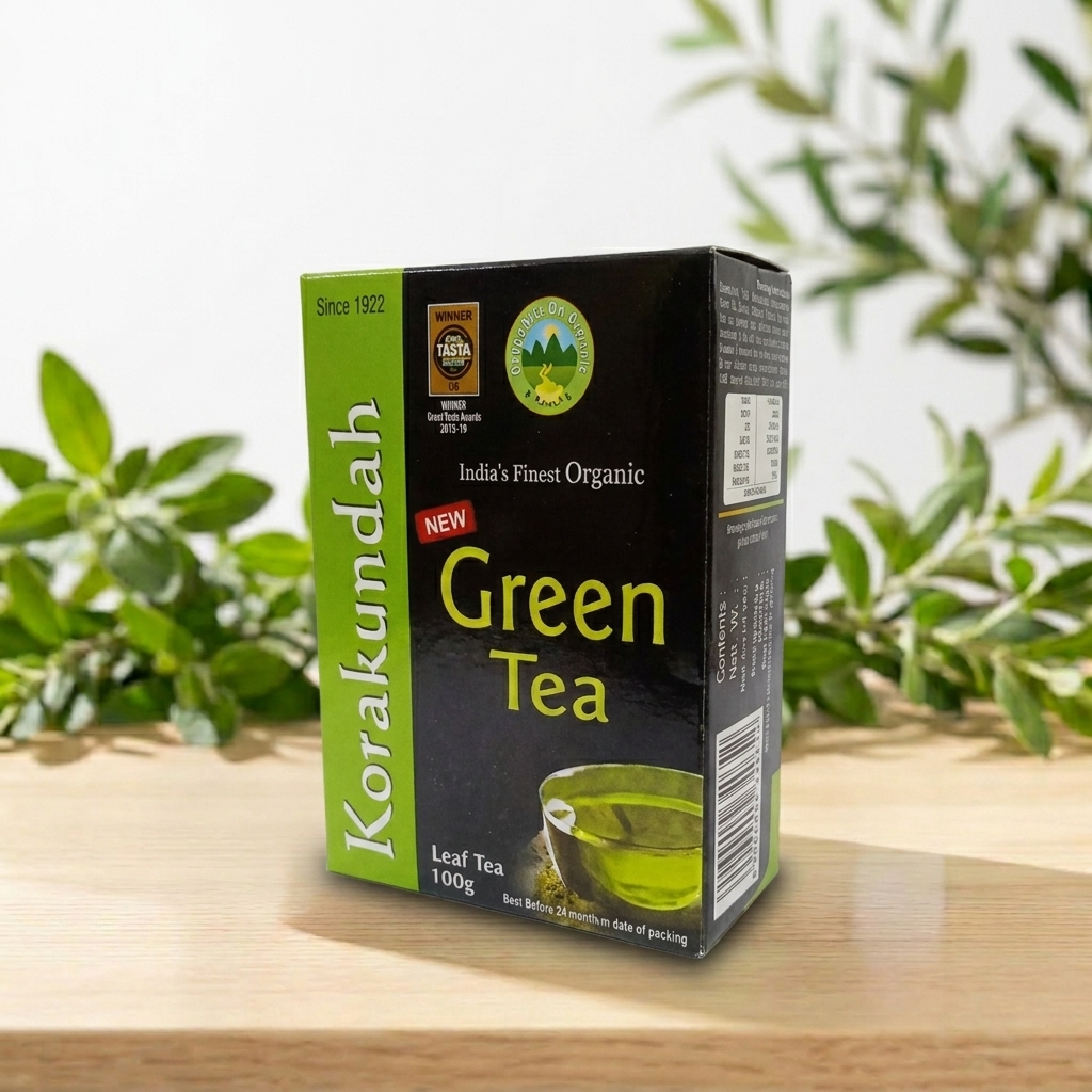 Korakundah Organic Green Tea Leaves 100g – Supports Overall Wellness – AV Square Naturals