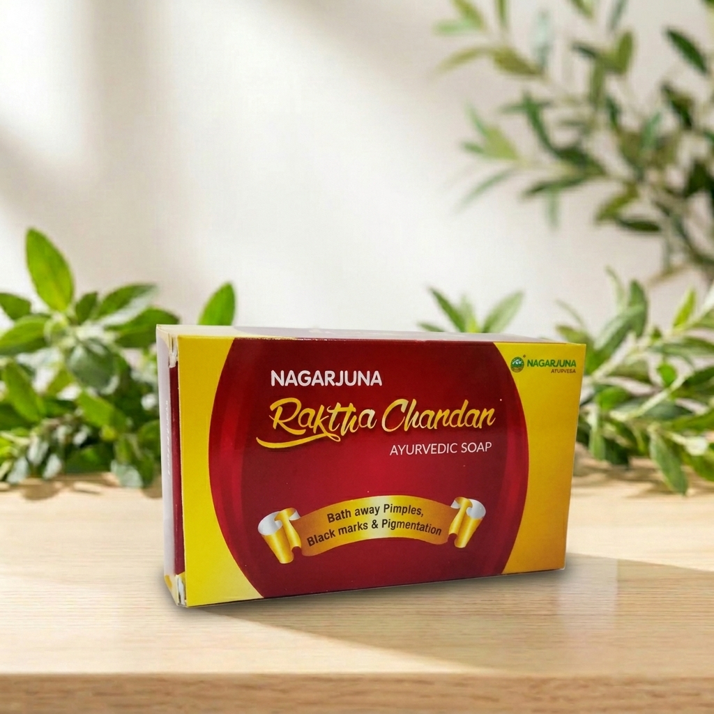 Raktha Chandan Ayurvedic Soap 75g – Skin Brightening Soap – AV Square Naturals