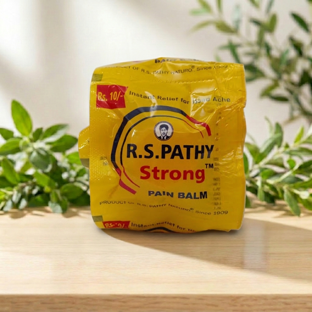 Herbal Pain Relief Balm 3g – Ayurvedic Balm for Headache Relief – AV Square Naturals