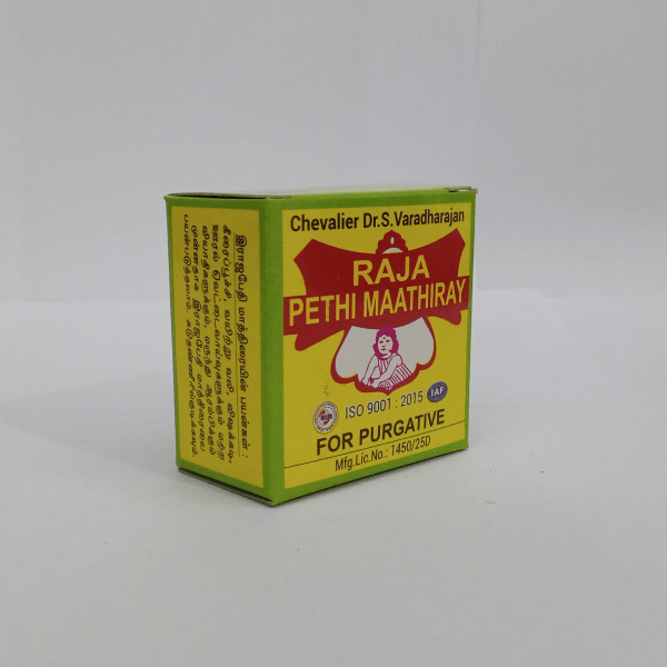 Raja Herbal Pethi Tablets – Dr. S. Varadharajan | Ayurvedic Tablets to Balance Vatha, Pitha & Kapha Doshas - Image 3