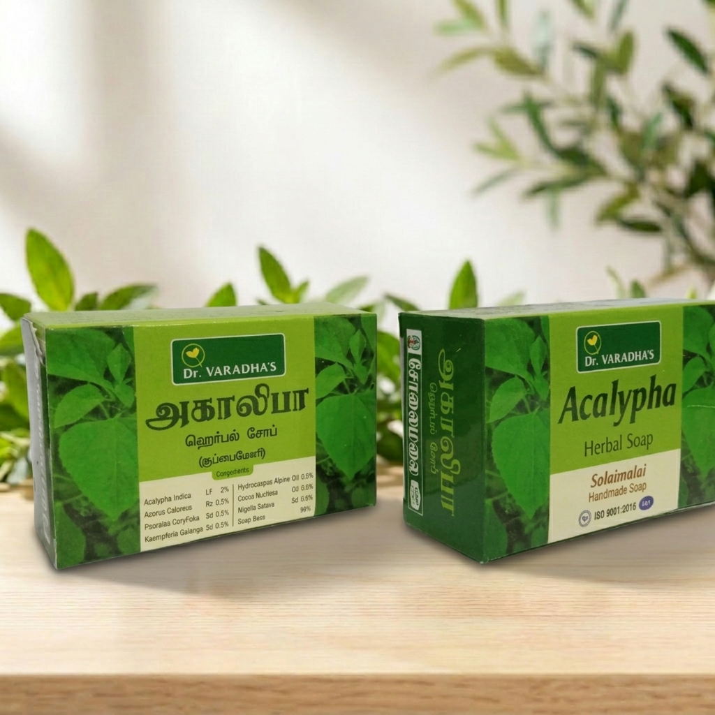 Acalypha Herbal Soap (Kuppaimeni) – Natural Cleanser for Clear Skin – AV Square Naturals