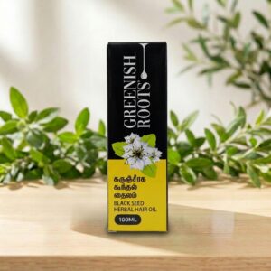 Greenish Roots Black Seed Herbal Hair Oil 100ml – Promotes Healthy Hair Growth – AV Square Naturals