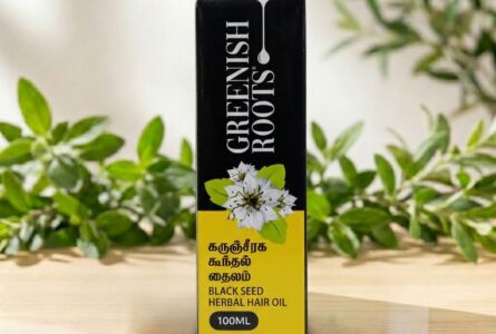 Greenish Roots Black Seed Herbal Hair Oil 100ml – Promotes Healthy Hair Growth – AV Square Naturals