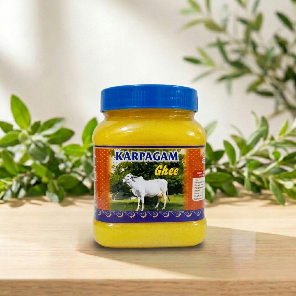 Karpagam Organic Cow Ghee 500g – Natural Immunity Support – AV Square Naturals