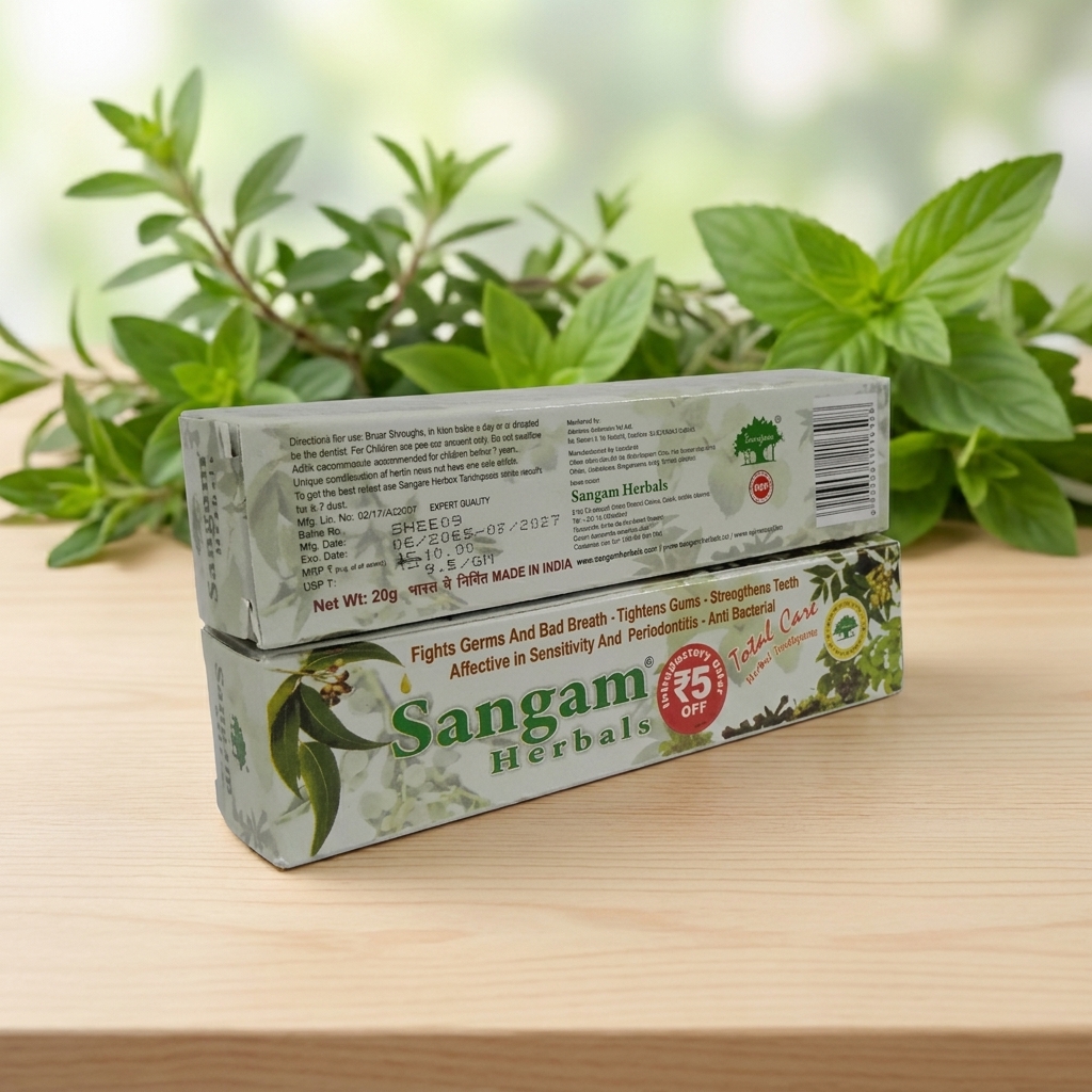 Sangam Herbal Toothpaste 100g – Strong Gums – AV Square Naturals