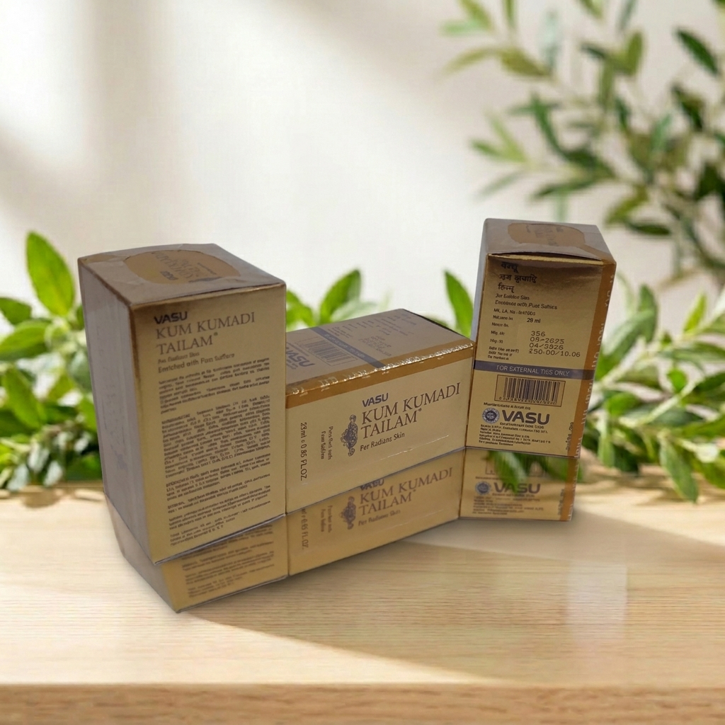 Vasu Kumkumadi Tailam 25ml – Bright Skin – AV Square Naturals