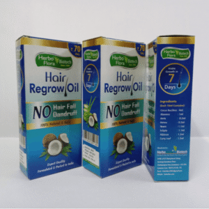 Herbo Flora Hair Regrow Oil 100ml – 100% Natural Ayurvedic Formula