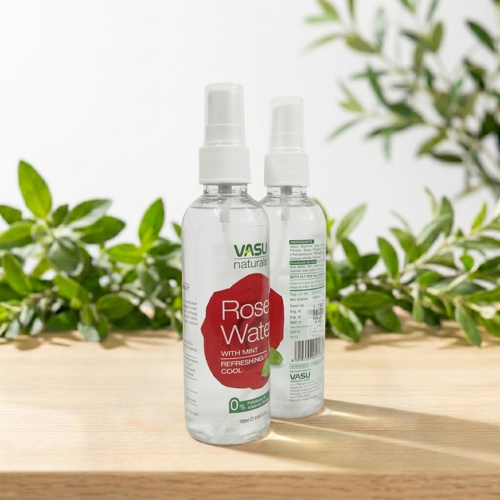 Vasu Rose Water for Face 100ml – Natural Skin Toner – AV Square Naturals
