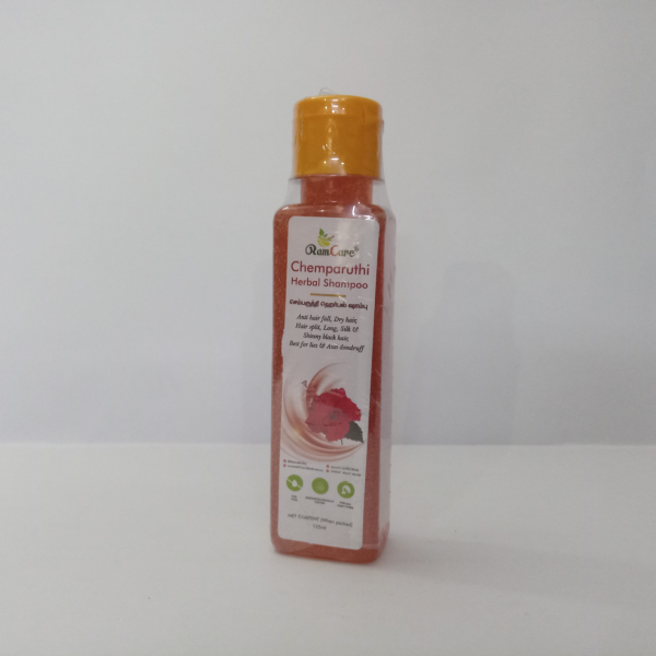 Chemparuthi Herbal Shampoo 125ml – Dharani Herbals | Hibiscus Shampoo for Shine & Hair Growth - Image 2