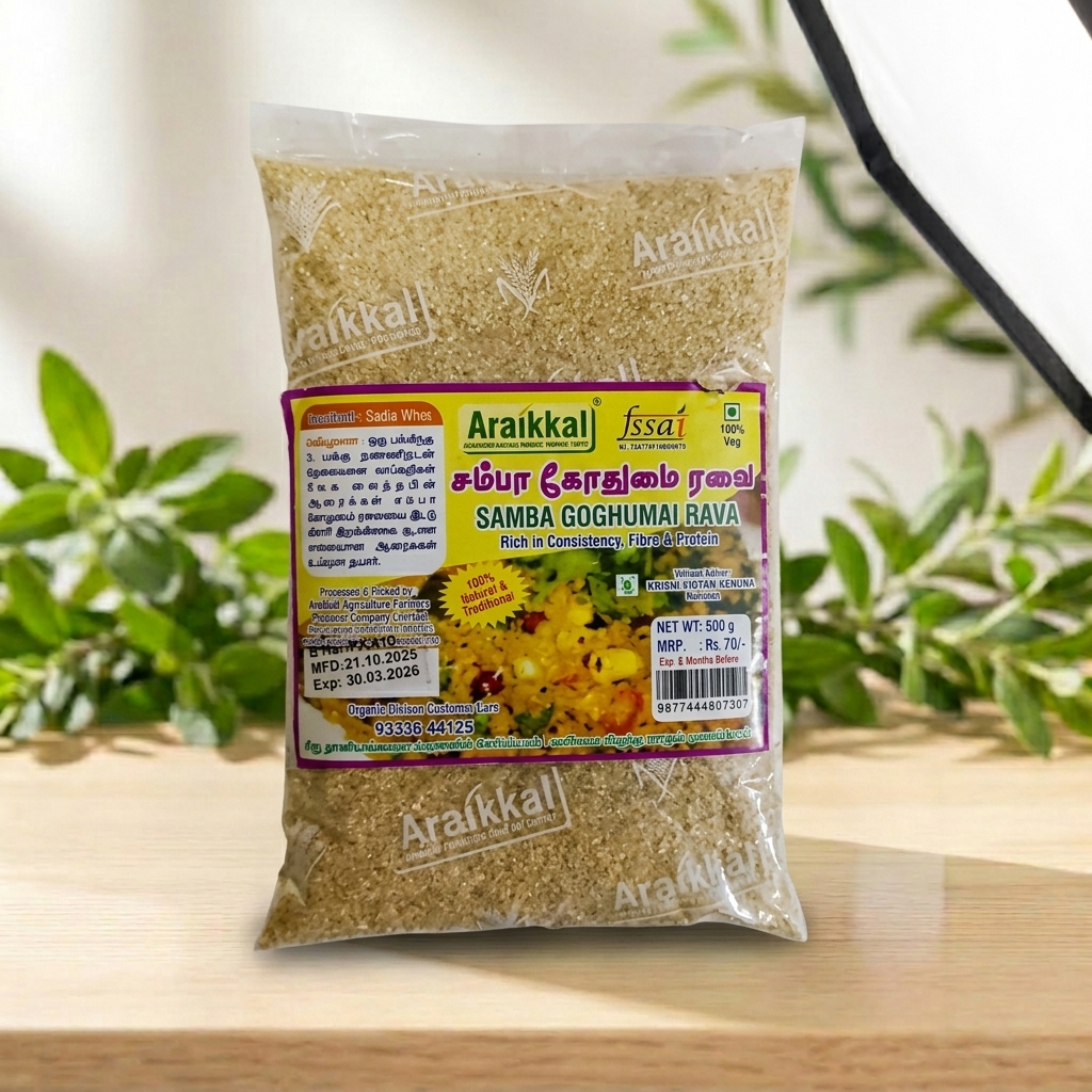 Samba Godhumai Rava – Heart-Friendly Wheat Rava – AV Square Naturals