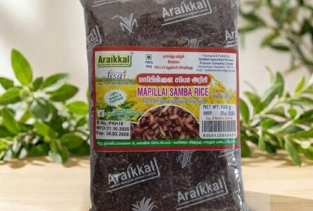 Mapillai Samba Rice 500g – Natural High Fiber Rice – AV Square Naturals