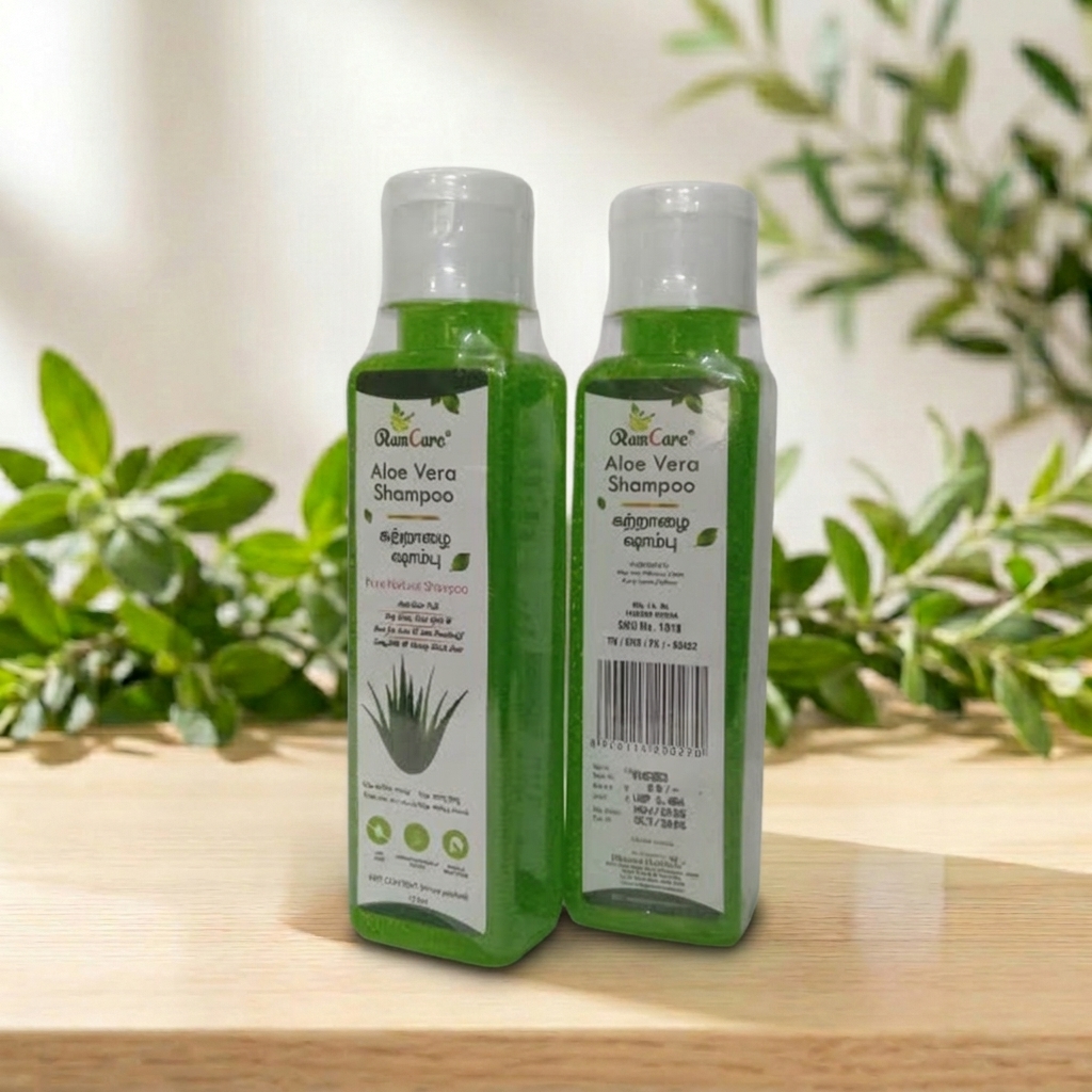 Aloe Vera Shampoo (125ml) – Supports Healthy Hair Growth – AV Square Naturals