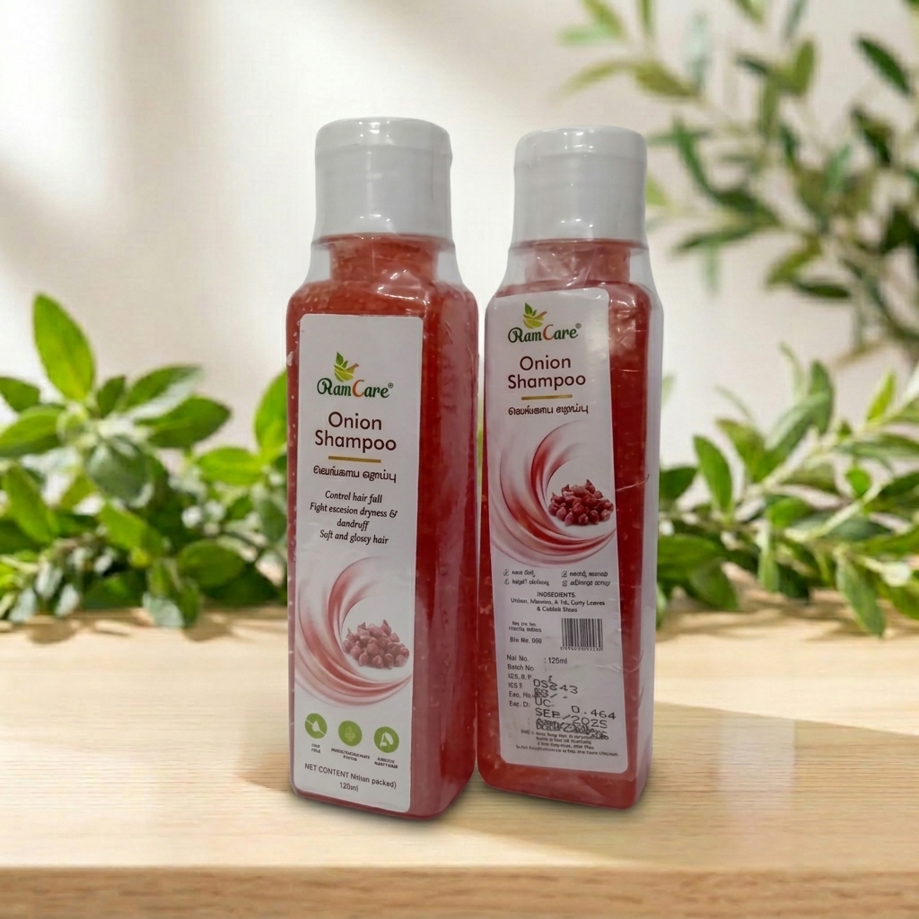 Onion Shampoo (125ml) – Helps Reduce Hair Fall – AV Square Naturals