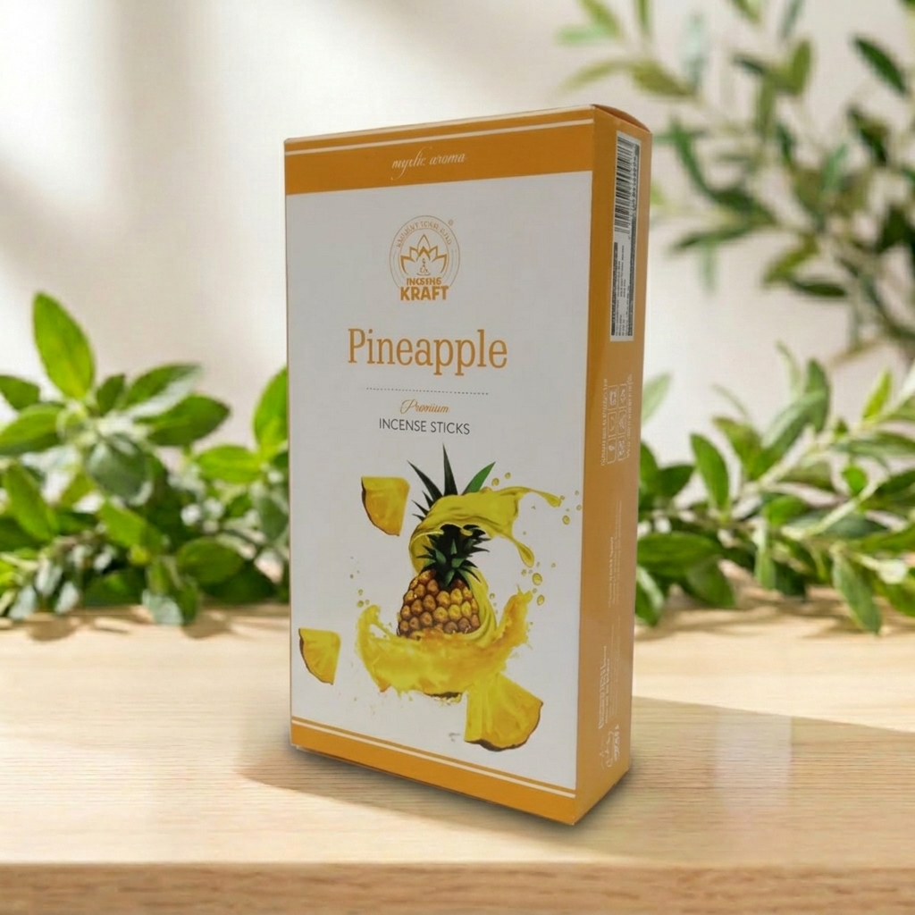 Pineapple Agarbatti (16g) – Refreshing Aroma – AV Square Naturals
